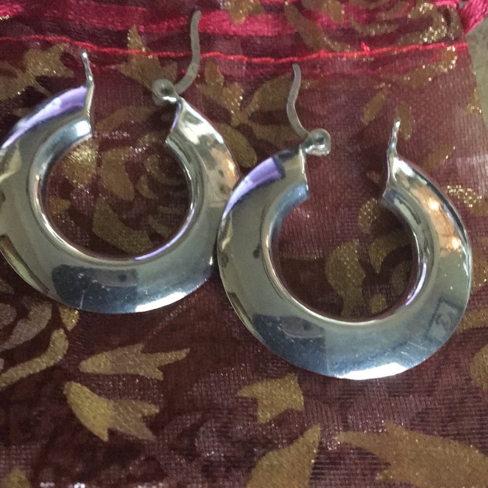 925 Sterling Hoops